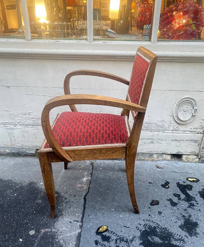 Wooden bridge armchair, 1940