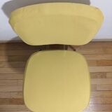 Chaise vintage relookée jaune