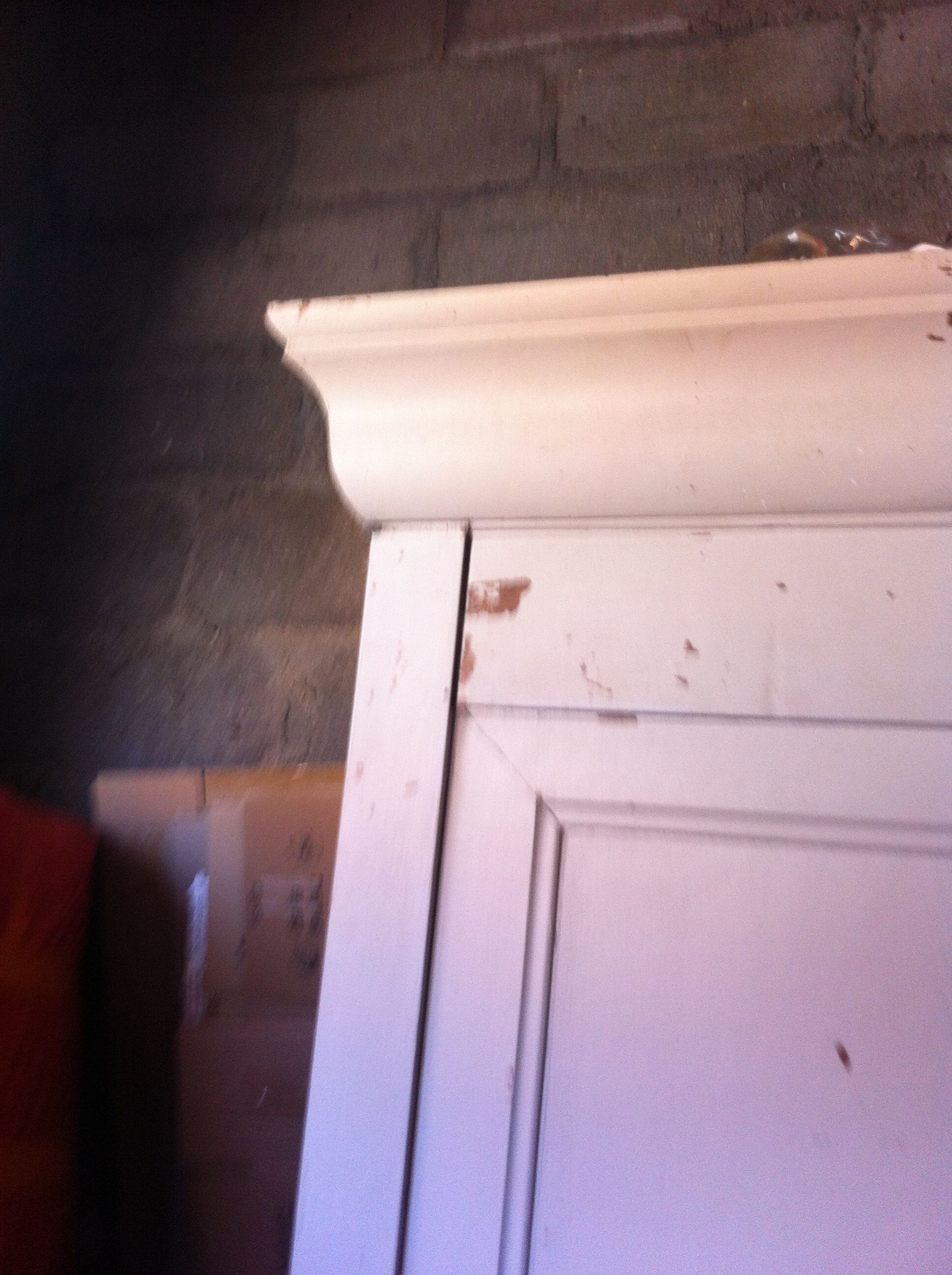 Louis Philippe wardrobe painted grey