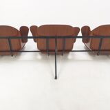 Mid Century Italian 3-seat Bench by Carlo Ratti, 50's