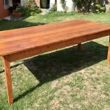 Table de ferme vitrifiée