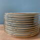 Series of 11 antique dessert plates in Vierzon porcelain