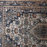 Tapis Vintage Indo-Tabriz en Laine, Années 1970, Élégance Artisanale