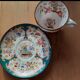 4 cups and under cups of the 19th century earthenware factory of sarreguemines
