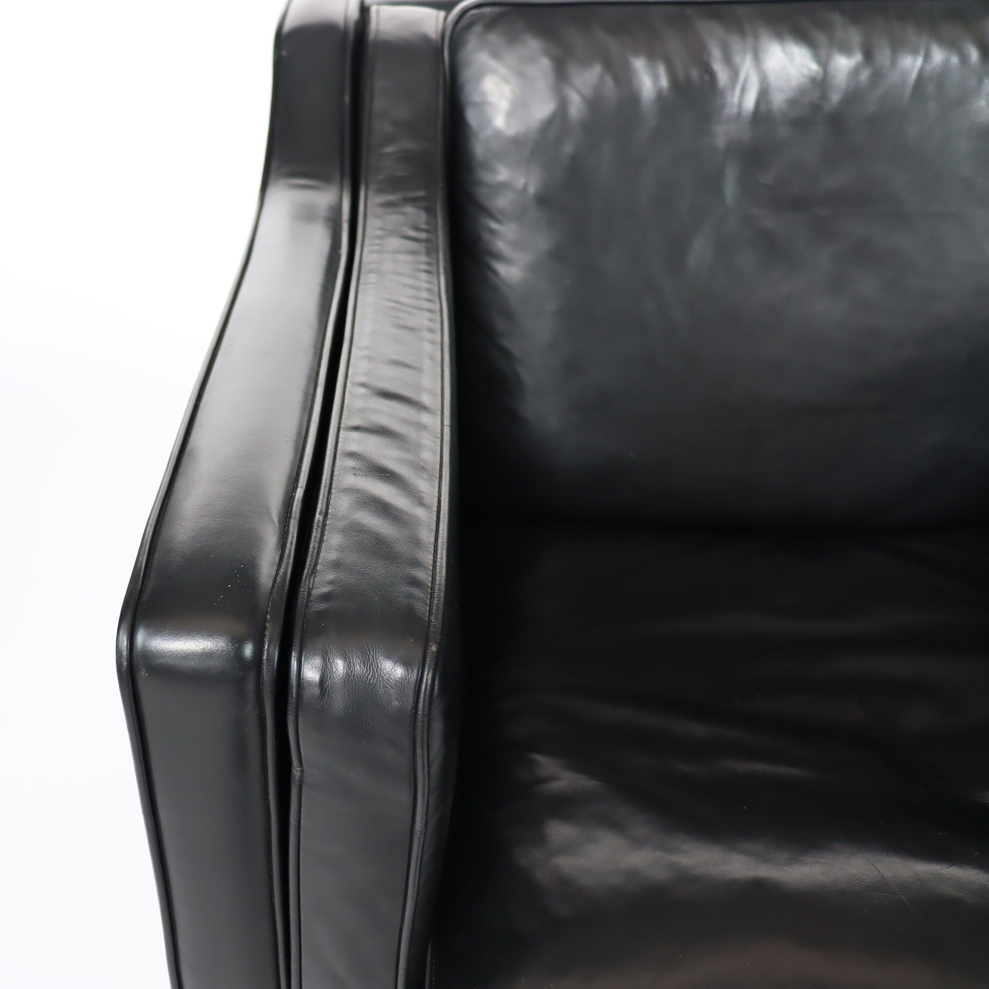 70s leather armchair