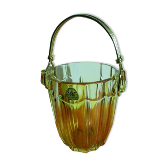 Ice bucket in cristal Walther from the 1960s vintage