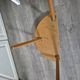 bedside or side table, vintage half circle 3 feet white trays made in England