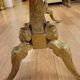 Coffee table in gilded bronze and marble