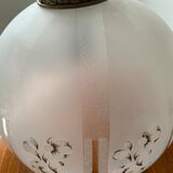 Floral-patterned hanging lamp