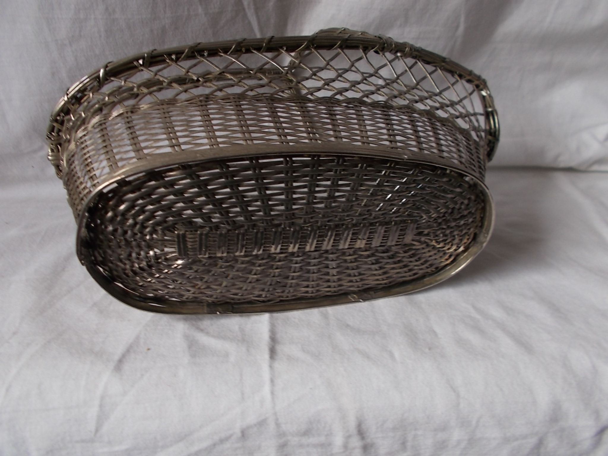 Présentoir de table à bouteille en métal argenté