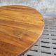 Table ronde ancienne en noyer 140 cm