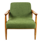 Vintage armchair GFM 300-202 design J.Kedziorek Loft 70s green boucle - 2 pieces available