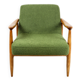 Fauteuil vintage GFM 300-202 design J.Kedziorek Loft années 70 boucle verte - 2 pièces disponibles