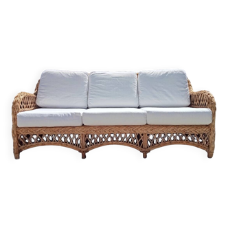 3-seater sofa, wicker, Unopiu