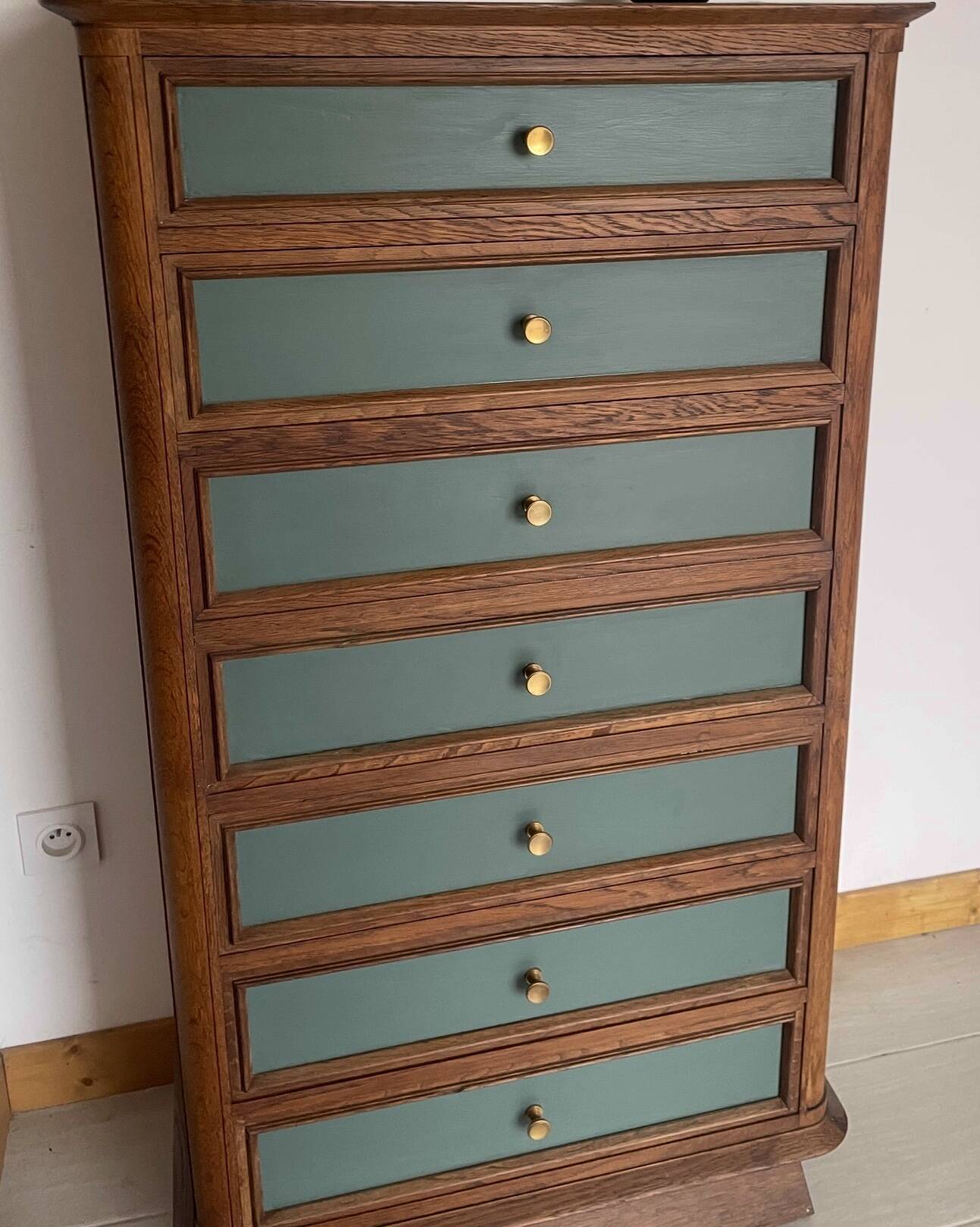Renovated wooden secretary