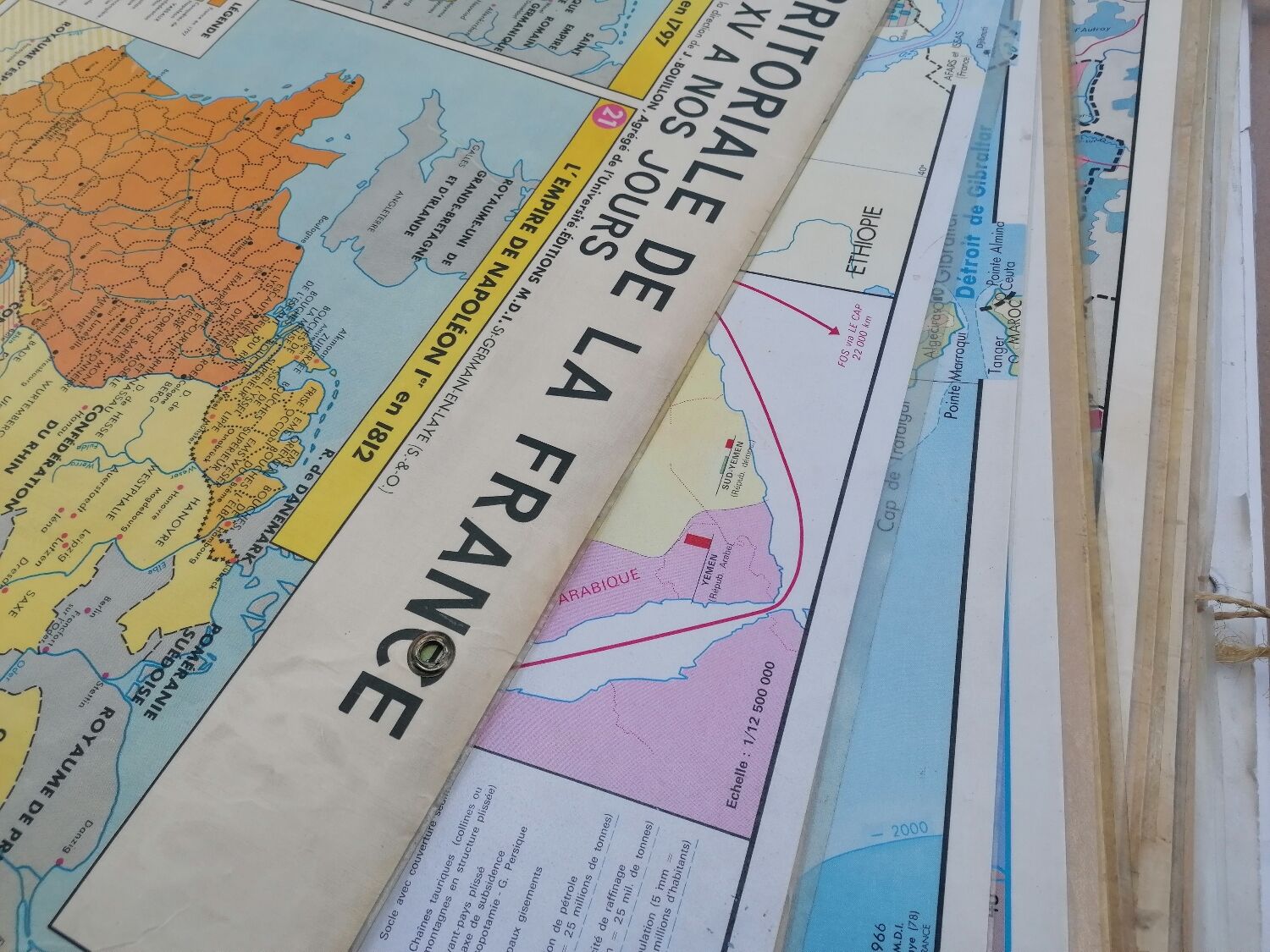 Former MDI school map / Territorial formation of the France