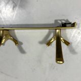 Gold coloured aluminium wall coat racks 1960’s