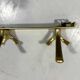 Gold coloured aluminium wall coat racks 1960’s