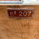 Pair of wooden cinema armchairs industrial style 1960s