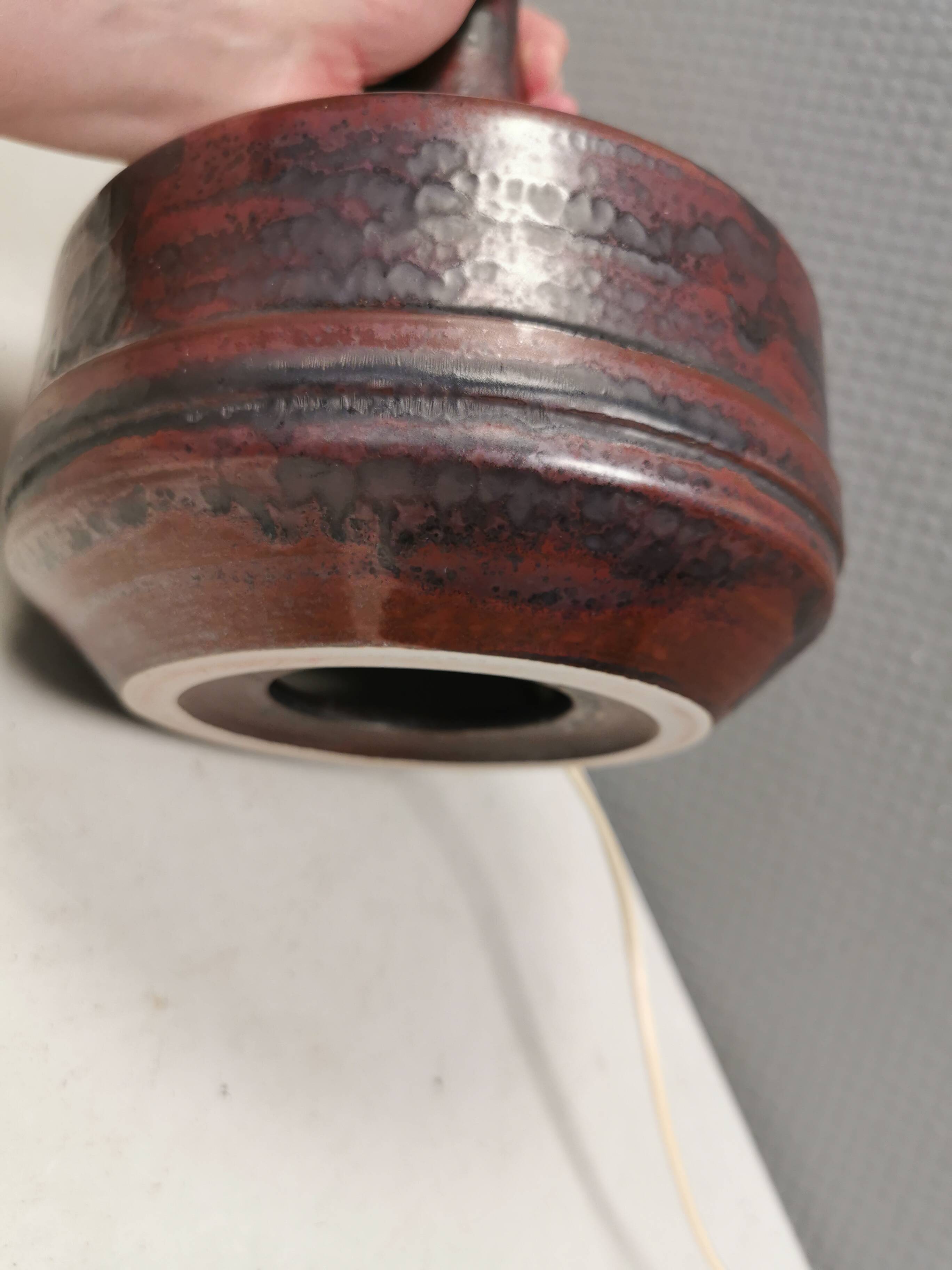 Table lamp in ceramic from Desiree Denmark 1980s.