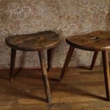 Old tripod milking stools