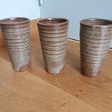 Glasses goblets stoneware cups