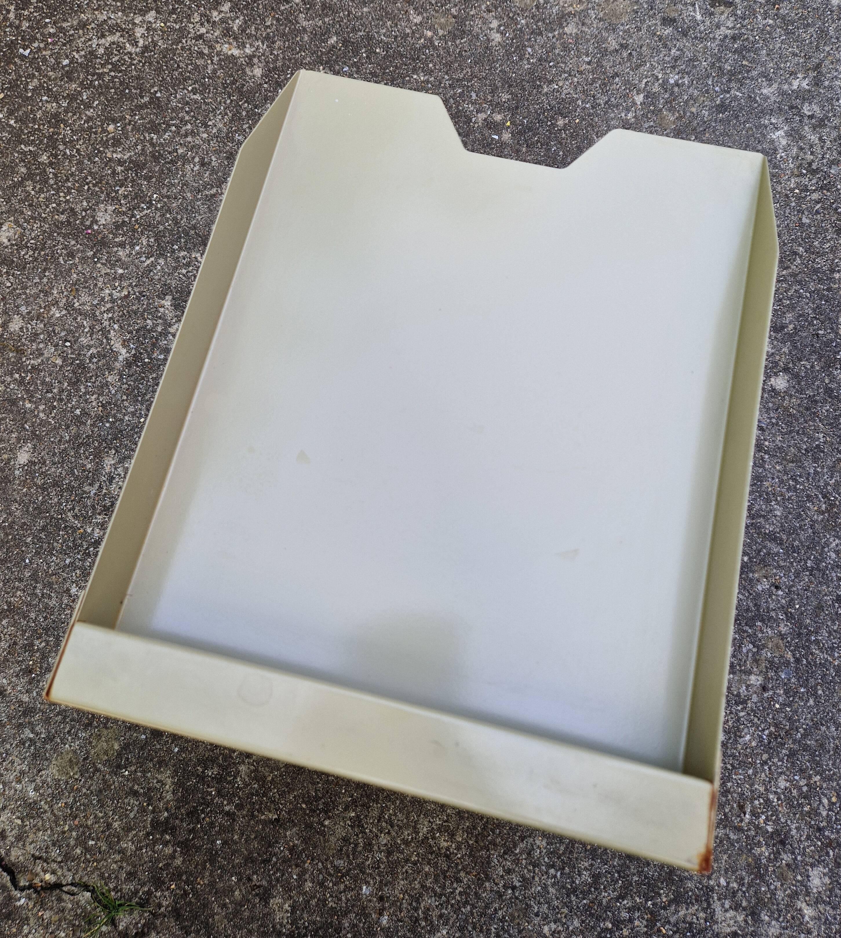 1960s industrial style metal mail sorter