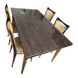 1960s table and its 4 chairs