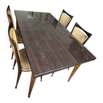 1960s table and its 4 chairs