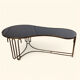 Table Rognon en Métal Doré DLG de Jean Royère