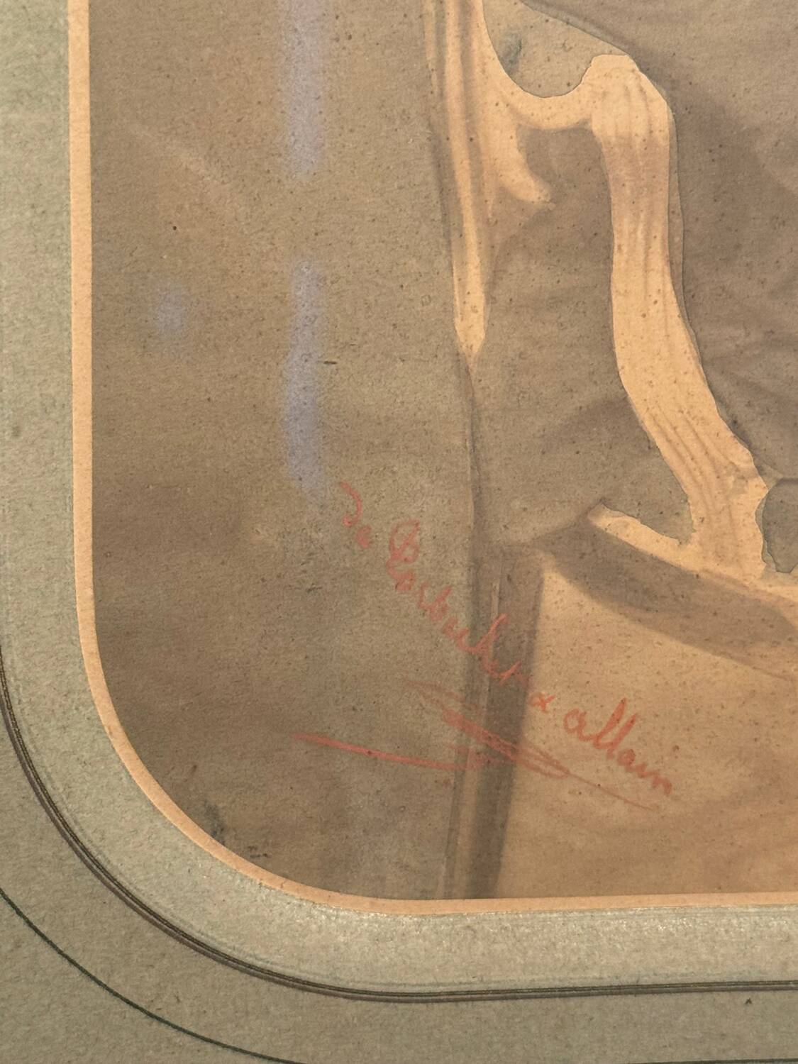 Old photograph, signed, circa 1860