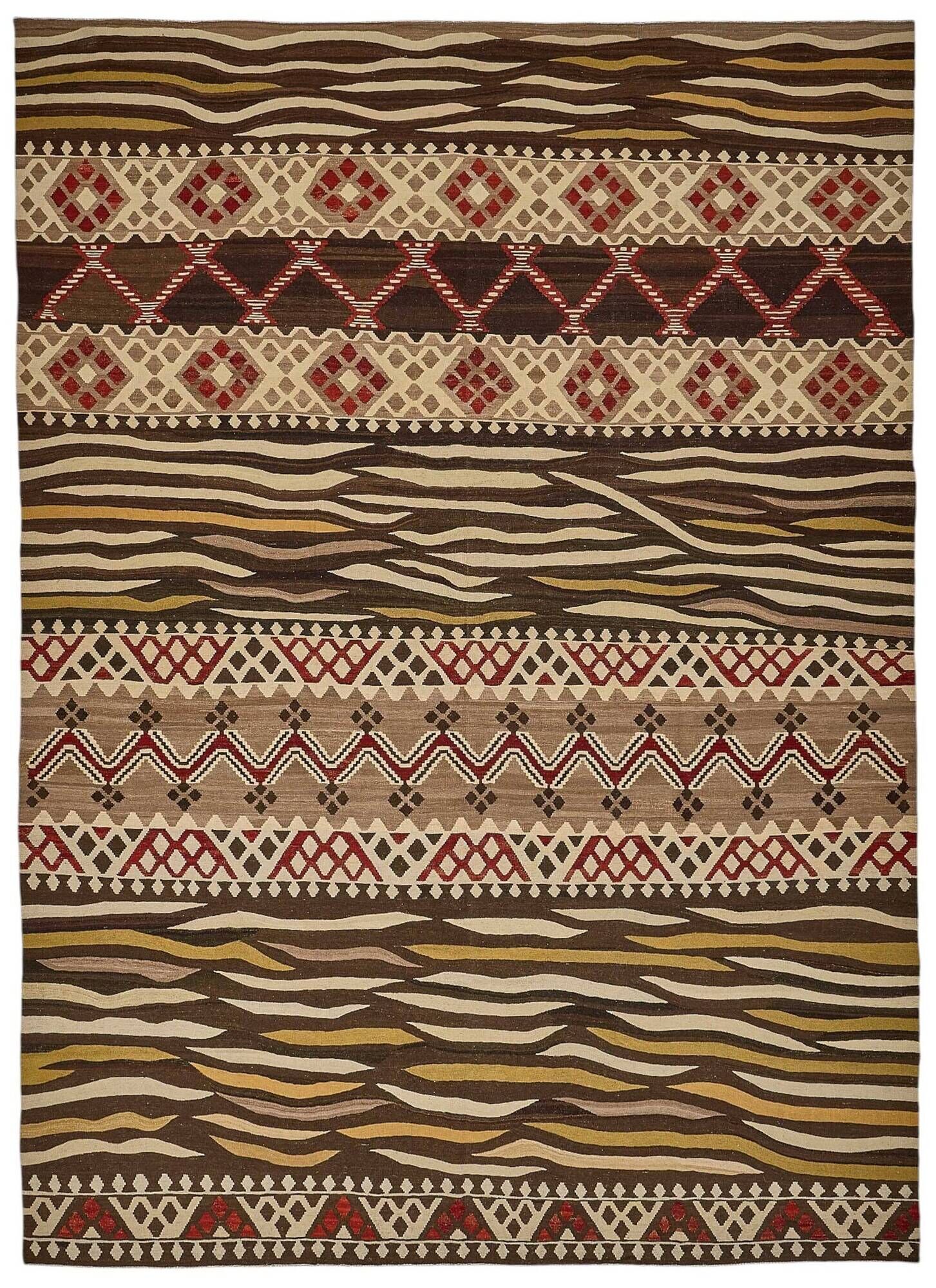 Contemporary Tribal Decorative Kilim 318 cm x 432 cm