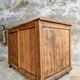 Old cabinet, workbench, kitchen island counter on casters