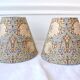2 Abat-jour art nouveau fleurs vert
