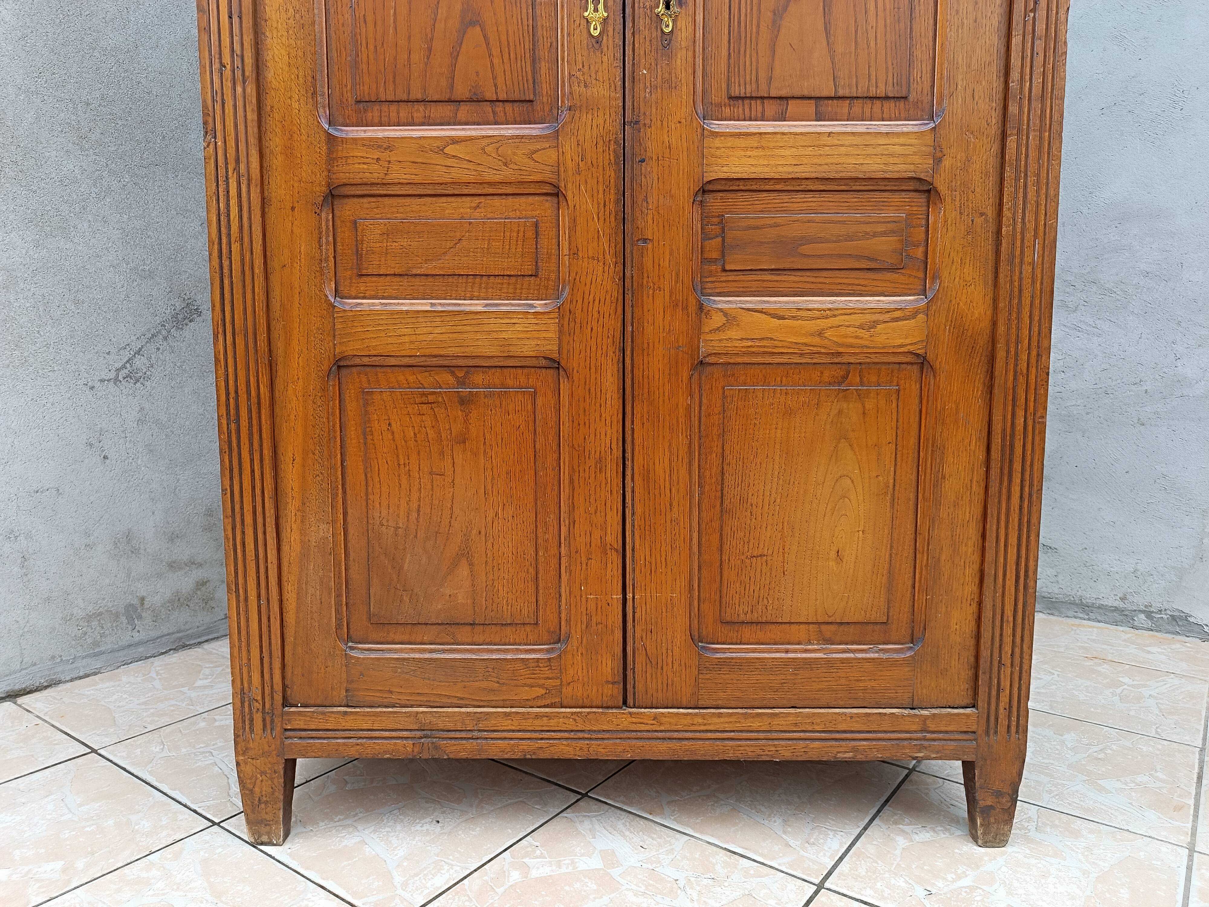 Art Deco oak wardrobe
