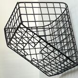 Wall basket steel wire storage vintage