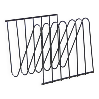 1970s magazine rack by francois arnal for atelier a, france