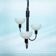 Suspension style Memphis 1960s, adjustable vintage lamp.
