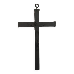 Crucifix mural en fer - jean