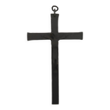 Wrought iron wall crucifix in the style of Jean Touret Marolles, 1950s