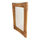 Miroir en bambou et rotin des années 1960 dans le style de la Côte d'Azur