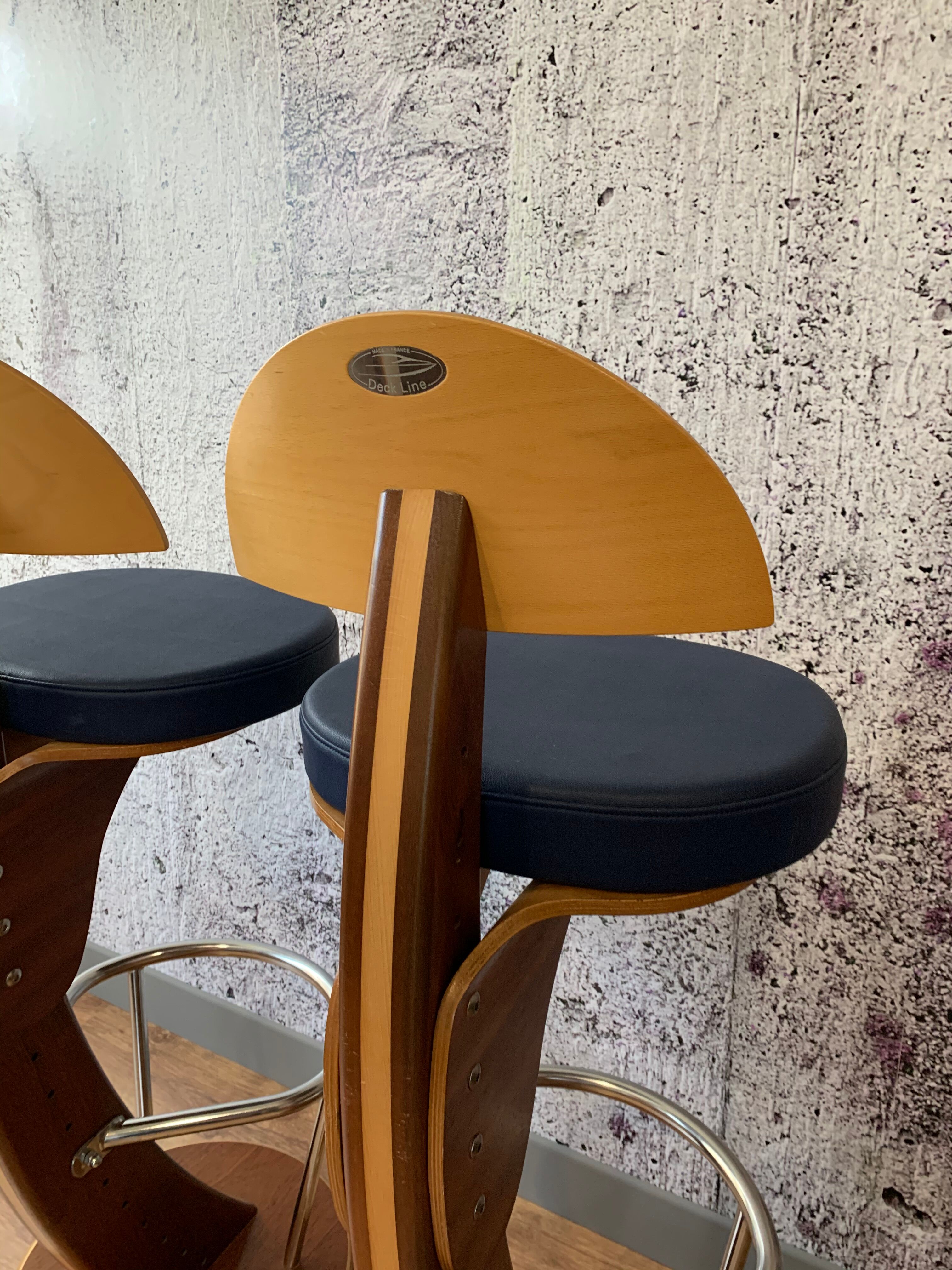 Paire de tabouret "Deck line"