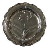 1900 Art Nouveau pewter plate
