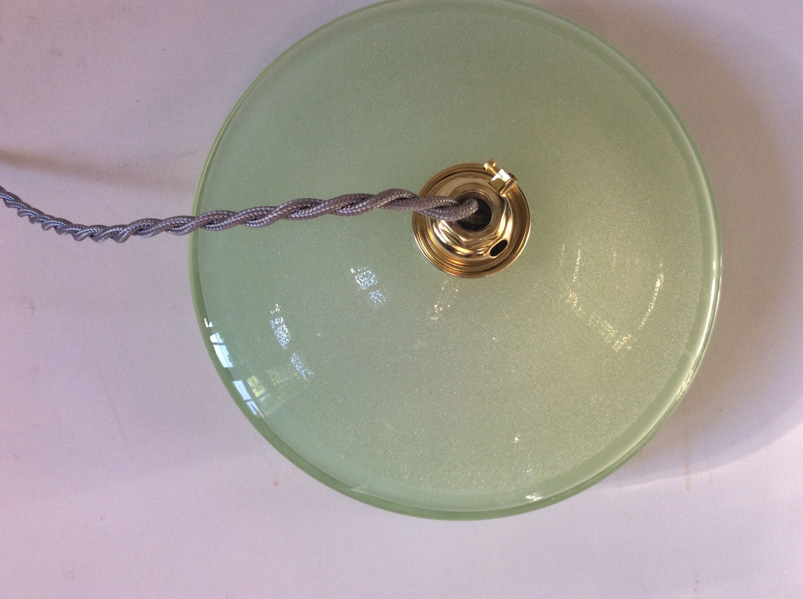 Hanging in opaline mint