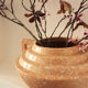 Vase original rose pâle moucheté de blanc