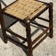 4 wooden and rope bobbin leg chairs attributed to Charles Dudouyt 1940