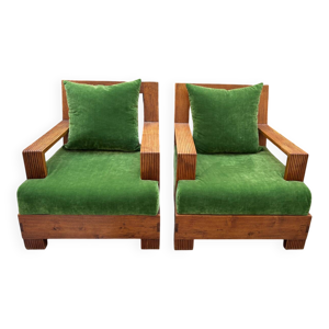 paire de fauteuils art