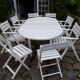 Wooden garden furniture