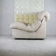 Chair "Space Age" in unbleached wool, France, circa 1970
