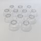 Set of 12 dessert / ice cream bowls in crystal - Daum Nancy France - Circa
